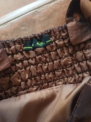 Conjunto falda y top marrón