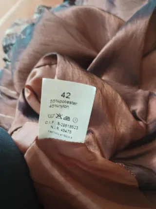 Conjunto falda y top marrón