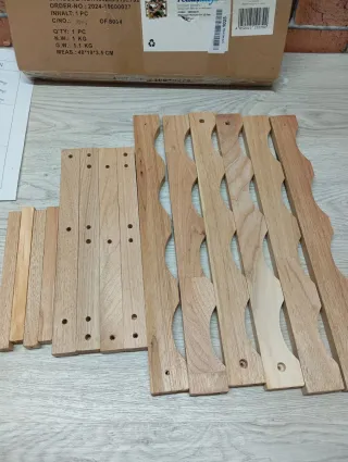 Botellero Relaxdays Madera Natural