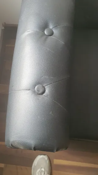 Sofá Chester Negro Piel