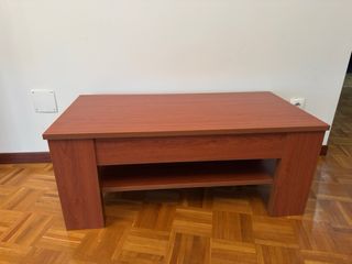 Mesa elevable de madera