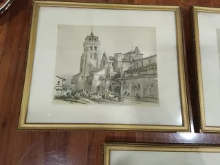 Lote de 3 cuadros antiguos