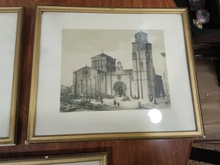 Lote de 3 cuadros antiguos