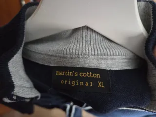 Chaqueta Jersei Martin's Cotton Azul Talla XL