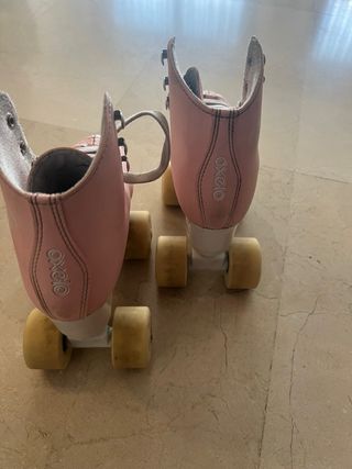 Patines 4 ruedas rosas