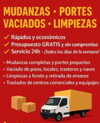 Vaciados portes mudanzas