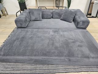 OFERTON DE SOFA CAMA GRIS CORDUROY