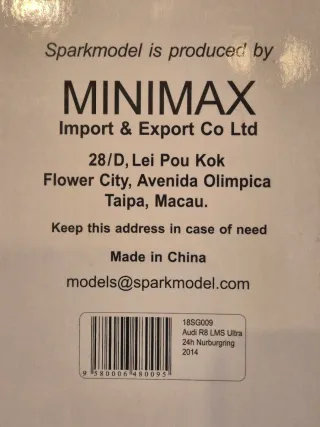 Audi R8 LMS ganador ADAC 24h Nürburgring 2014 1/18