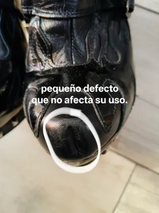 Botas New Rock Punk Cuero Negro y Plata