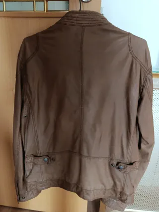 Chaqueta Cuero Hombre Massimo Dutti Talla L