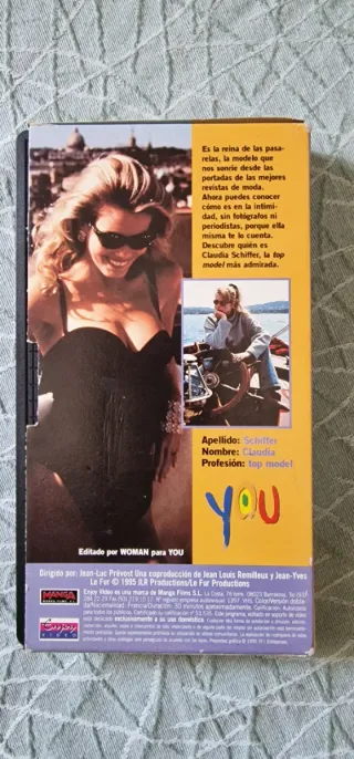 2 Cintas VHS: Cindy Crawford e Claudia Schiffer