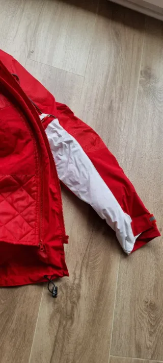 Chaqueta de moto Fortuna Simple Roja/Blanca
