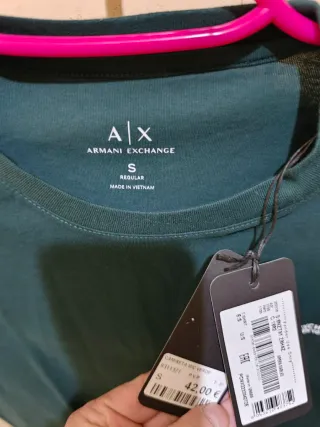 Camiseta Armani Exchange Verde Talla S
