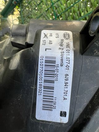 Faro Antiniebla Izquierdo Seat Leon 5F