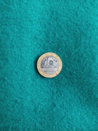 Moneda 10 Francos Francia 1991 RF