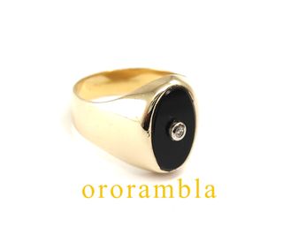 Sello Oro 18k Ónix