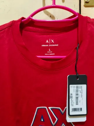 Camiseta Armani Exchange AX Roja Talla L