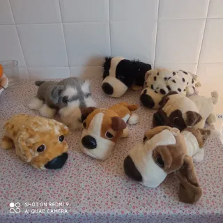 Colección de 7 Perritos Peluche