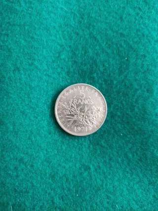 Moneda 5 Francos Francia 1971
