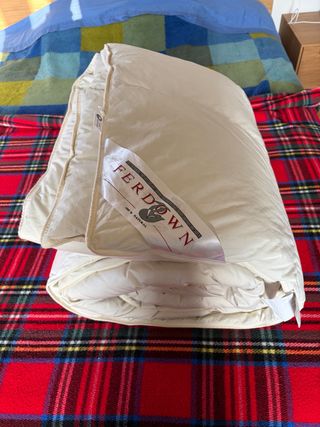 Edredon, relleno nórdico plumón de pato. Cama 150