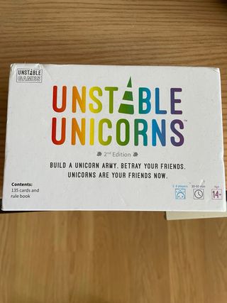 Juego de mesa Unstable Unicorns 2ª Edición
