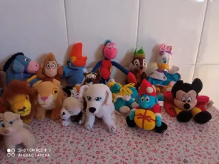 Lote de peluches variados,macdonal.