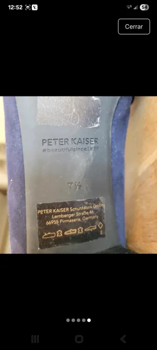 Zapatos Peter Kaiser azul talla 41.5