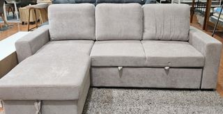 Sofá Cama Chaise Longue con Arcón