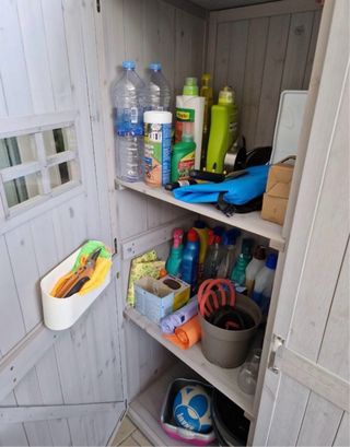 Armario/cobertizo de madera gris