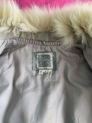 Chaqueta Saga Fox Piel Beige/Blanco Talla S