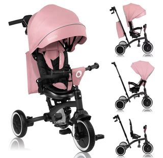 Triciclo multifunción Lionelo bebé rosa