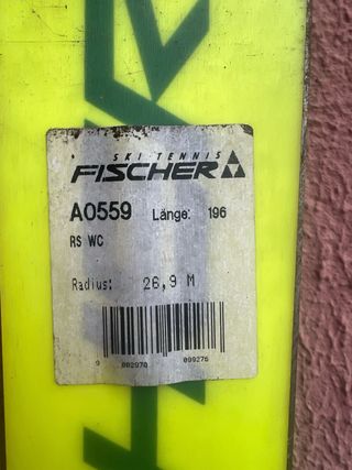 Esquís Fischer RC4 RS WC 196cm Nuevos