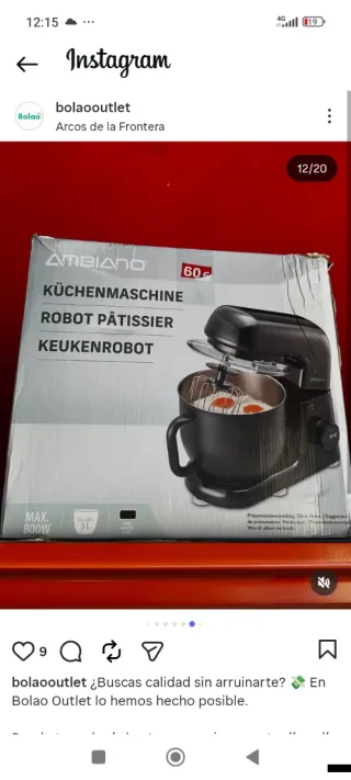 Batidora Amasadora Homlee 2000W