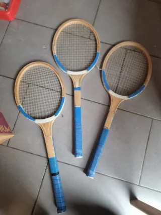 Tris racchette vintage Blue Wing