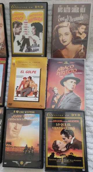 Lote 15 DVDs Cine Clásico y Varios Géneros