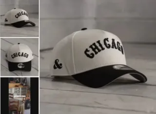 Gorra Chicago Bulls Blanca y Negra