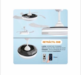 Ventilador Techo Retráctil LED (varios modelos)
