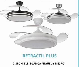 Ventilador Techo Retráctil LED (varios modelos)