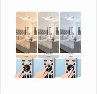 Ventilador Techo Retráctil LED (varios modelos)