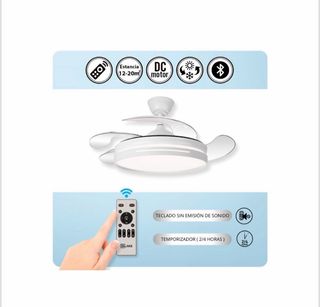 Ventilador Techo Retráctil LED (varios modelos)