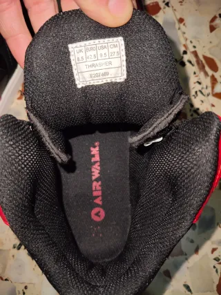 Zapatillas Airwalk Thrashers Negras y Rojas