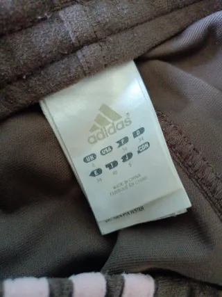 Pantalón Adidas mujer marrón y rosa