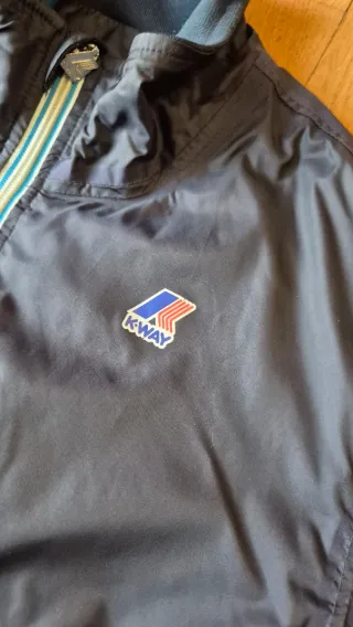 Giacca K-Way antivento blu taglia L