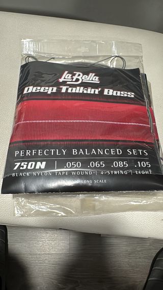 Cuerdas Bajo La Bella 750N Black Nylon L