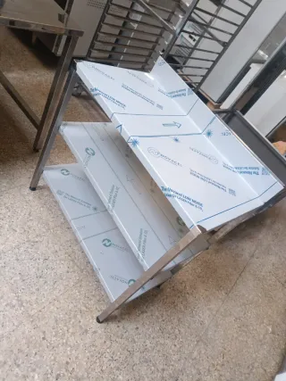 MESA ACERO INOXIDABLE DOBLE BALDA 658746091