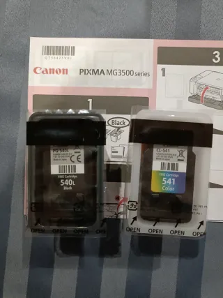 Cartuchos Tinta Canon PG-540L y CL-541