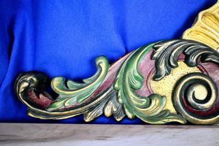 Aplique Arte Sacro Querubín Estuco Dorado