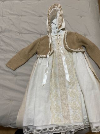 Conjunto niña 6 meses: vestido y rebeca