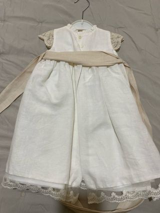 Conjunto niña 6 meses: vestido y rebeca