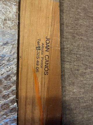 Lienzo Joan Canós 1980 Port de Pescadors BCN